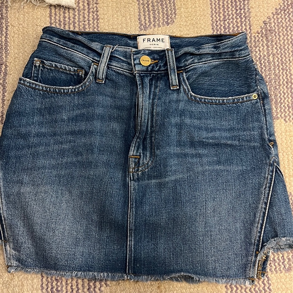 Frame jeans skirt